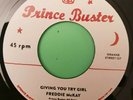 PRINCE BUSTER.   GIVING YOU A TRY GIRL / RED EYE GIRL  45