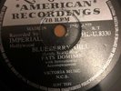 FATS DOMINO   BLUEBERRY HILL b/w I CAN'T GO ON   LONDON 78 RPM