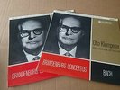 OTTO KLEMPERER BRANDENBURG BACH 2 LP SET UK COLUMBIA SAX 2408 & 2409 RED SEMI