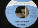 THE SUPREMES .THE ONLY TIME I'M HAPPY bw SUPREMES INTERVIEW. OBSCURE RARE ISSUE.
