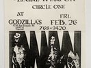 Rare 1982 The Damned Legal Weapon Godzilla’s Flyer LA Punk Goth Poster