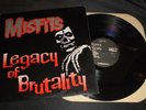MISFITS Legacy of brutality Lp translucent vinyl Plan 9 USA 1986 Hell bent label