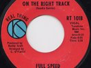 FULL SPEED  It Must Be Love / Put 'Em On The Right Track  Near Mint Rare Single