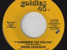 RARE SOUL 45 - NM - DEON JACKSON - REMEMBER THE FEELING / LOVE MAKES - LISTEN