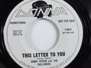 Doo Wop 45 JIMMY PIPKIN AND THE GALLAHADS This Letter To You DONNA promo HEAR