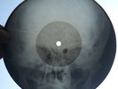 ASIAN FOLK - UNKNOWN PERFORMER -UNIQUE USSR GEORGIAN X-RAY ROENTGEN SKULL RECORD
