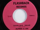 Doo Wop 45 ALFRED & JOE Darling Dear FLASHBACK VG+ HEAR