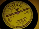 CARL PERKINS : GLAD ALL OVER / LEND ME YOUR COMB.  US.Original Sun 78.rpm (1957)