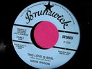 JACKIE WILSON - This Love is Real - super clean PROMO 45 rpm - Brunswick 55443