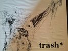 THE STALIN : TRASH Lp ON POLITICAL   RARE JAPAN PUNK PIONEER kbd Execute ZOUO