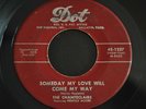 ++RARE++DOO WOP 45 RPM RECORD BY THE CHANTECLAIRS-SOMEDAY MY LOVE WILL COME