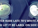 BEATLES WHITE ALBUM UK press very rare LET IT BE LABEL ERROR ON SIDE ONE