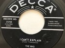 60's MOD The Who I CAN'T EXPLAIN Decca 45 very rare Canadian pressing NM