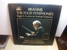 Brahms Four Symphonies / Klemperer 1968 4-LP Box Set HMV SLS 804
