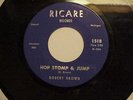 Robert Brown 45 HOP STOMP & JUMP / LONESOME JUNGLE Ricare M- Detroit Blues