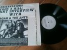 ADAM & THE ANTS Interview LP Observations From A Hill ant prince charming