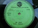 ELVIS PRESLEY. ONE NIGHT. DEMO ONE-SIDED UK SINGLE
