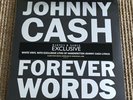 RARE JOHNNY CASH FOREVER WORDS LIMITED WHITE VINYL LP RECORD LITHO