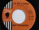 Northern Soul 45 BABY WASHINGTON I've Got A Feeling SUE HEAR