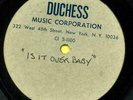 CINDY MALONE  Is It Over Baby One Sided Acetate   Hear 