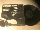 MISSISSIPPI JOHN HURT..WORRIED BLUES...RARE USA ISSUE ALBUM.CHESAPEAKE PLP 13161