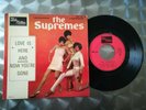 EP THE SUPREMES - LOVE IS HERE AND NOW YOU'RE GONE -