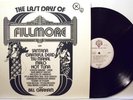 VARIOUS-THE LAST DAYS OF FILLMORE-RARE TRIPLO LP 33 GIRI-1976 PROMO