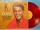 ELVIS PRESLEY GOLDEN STORY VOL 1 RED VINYL '68 TAIWAN  GREAT CONDITION  VG+/VG