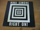 Nina Simone Right On  1972 Roker Records 6001 Stereo US Maroon Label VG+ VG+