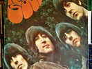 Early George Harrison Autographed Beatles Rubber Soul LP Mono Parlophone
