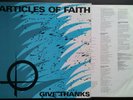 ARTICLES OF FAITH * Give Thanks * LP * Bad Brains * Minor Threat * Offenders