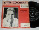 Ultra rare Eddie Cochran single 45 Drive In Show Liberty Holland VG/Exc