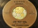 Unknown '67 Garage Punk Private 45 The Characters One Way Girl/Back Where HEAR