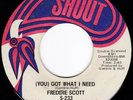 Soul/funk FREDDIE SCOTT (You) Got What I Need HEAR