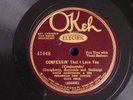 Louis Armstrong/Confessin'-If I Could Be with You/Okeh Electric 41180/V++ & N-