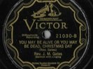 VICTOR 21030 - REV. J. M. GATES - HE WAS BORN IN A MANGER - sermon - VV-