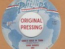 ROCKABILLY ORIG: SONNY BURGESS -Sadie's Back In Town/A Kiss Goodnight PHILLIPS