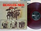 BEATLES NO.5 ODEON OR-7103 Japan Red Vinyl VINYL LP