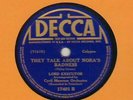 c 78 RPM (Calypso) The Growler/Lord Executor Decca 17401 in V