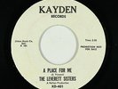 Northern Soul 45 - Leverett Sisters - A Place For Me - Kayden - VG+ mp3