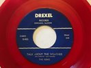 The Gems Talk About The Weather RED WAX VINYL 45 Doo Wop R&B Drexel Deed I Do