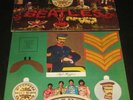 The Beatles rare '67 Sgt. Pepper's LP on French BLUE ODEON + cut card  EX+/EX+