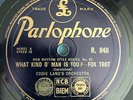 FRANK TRUMBAUER MILDRED BAILEY LOUIS ARMSTRONG Parlophone UK78  E+ no US issue