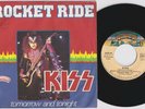 KISS * Rocket Ride * 1977 French Only PS * HEAVY METAL 45 *