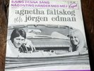 AGNETHA FÄLSTSKOG 7' Sjung denna sång + Jörgen Edman Cupol  RARE 1968 ABBA + PS