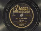 78 RPM -- The Lion / King Radio & Tiger, Decca 17279, E/E+ Calypso - West Indian