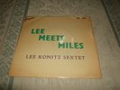 LEE KONITZ SEXTET - LEE MEETS MILES = EP MILES DAVIS / LEE KONITZ / MAX ROACH