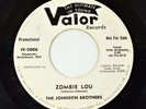 The Johnson Brothers -  Zombie Lou / Casting My Spell – Valor Records - Promo