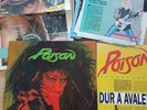 POISON - OPEN UP & SAY...Ahh LP + MAGAZINE CLIPPING & POSTER LOT, 75+ FULL PAGES