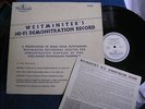 Westminster's DRB Hi-Fi Demonstration & Test Record/XTV 19129-19130/EX to MINT-